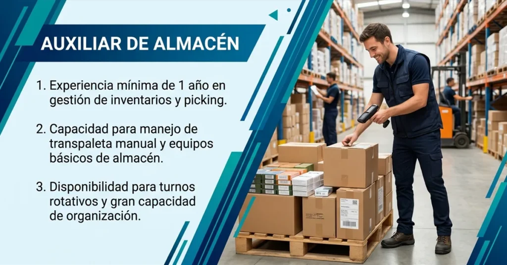 Auxiliar de Almacén