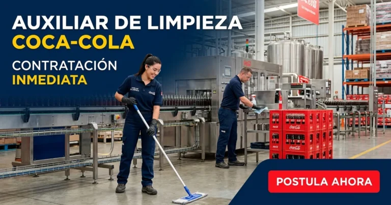 Auxiliar de Limpieza Coca-Cola
