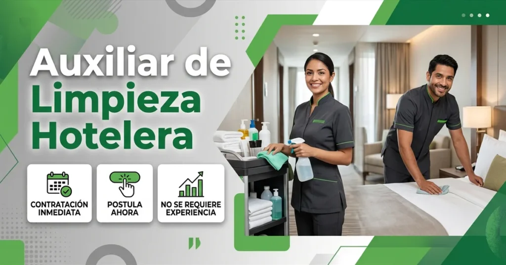 Auxiliar de Limpieza Hotelera