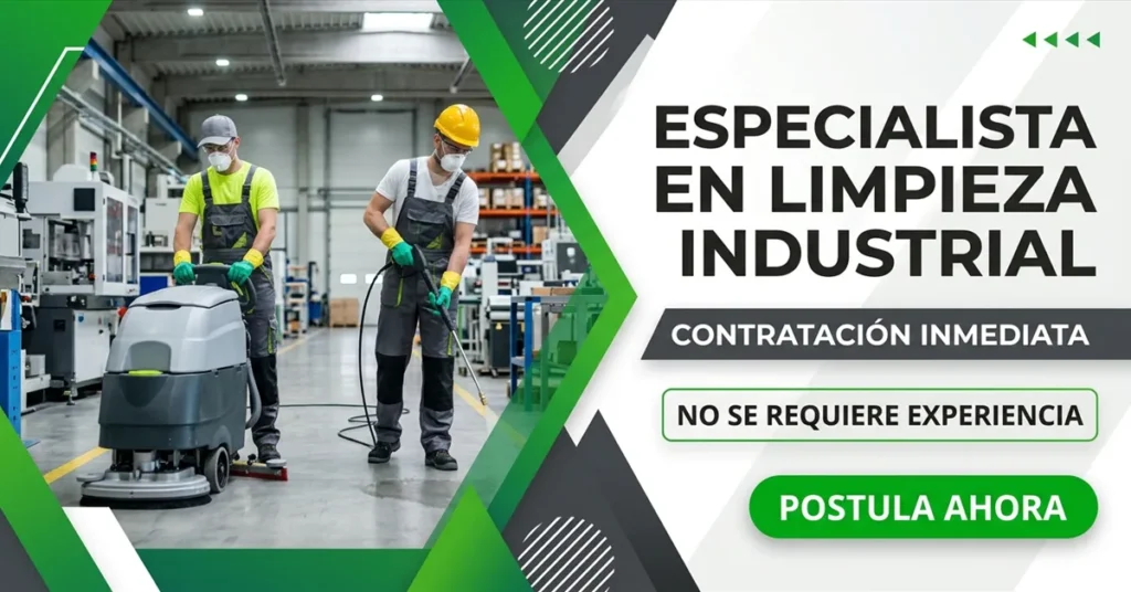 Especialista en Limpieza Industrial